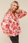 On Blossom Lane Floral Blouse
