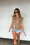PREORDER: Molly Tie Front Denim Vest