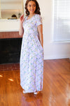 Lilic Floral Print Pocketed Fit & Flare Maxi Dress