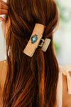 Taupe Southwestern Print Hair Claw