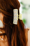 Cream Southwestern Print Hair Claw