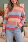 Sunny Stripes Long Sleeve Knit Top