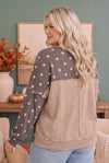 Connect the Dots Oversized Pullover Sweater Top