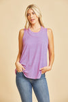 Tank Top Halter V-neck on lightweight Bulgari in Navy/N.Pink