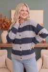 Cuddle Up Button Fuzzy Cardigan