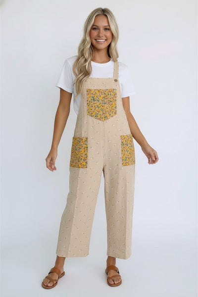 Sunflower Patch Pocket Overalls