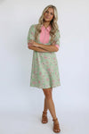 Blast From the Past Mint Blossom Dress