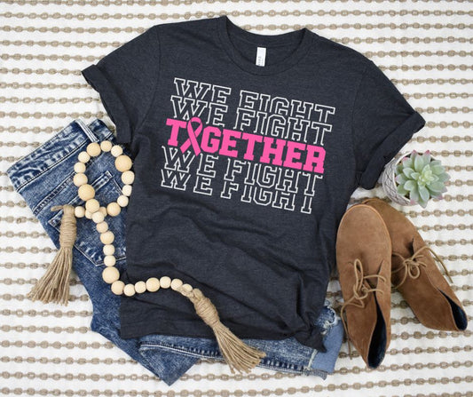We Fight Together Tee In Dark Gray Heather