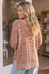 Cinnamon Spice Knit Sweater Top