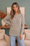 Family Dinner Pointelle Oversized Sweater