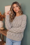 Family Dinner Pointelle Oversized Sweater