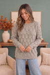 Family Dinner Pointelle Oversized Sweater