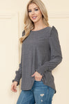 Smoky Sweetheart Ruffled Blouse