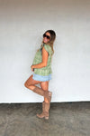PREORDER: Molly Tie Front Denim Vest