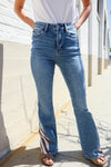Judy Blue High-Rise Boyfriend Cuffed Hem Star Pocket Jeans