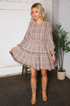 Sweet Tea on the Porch Plaid Tiered Dress