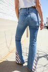 Judy Blue High-Rise Boyfriend Cuffed Hem Star Pocket Jeans