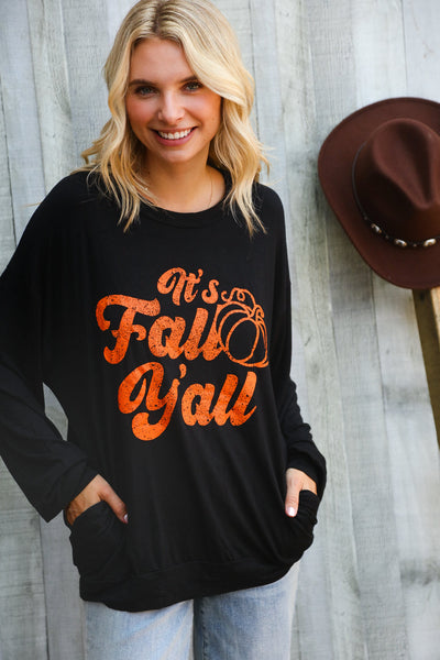 It's Fall Y'all Pocketed Pullover