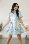 Nova Night Out Tiered Bubble Sleeve T Shirt Dress