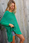 Golden Hour Green Hi Low Pullover