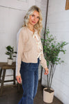 Fall Flirtations Bow Cable Knit Cardigan
