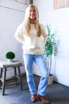 Mellow Musings Taupe Embroidered Sweater