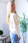 Mellow Musings Taupe Embroidered Sweater
