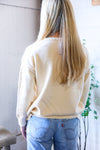 Mellow Musings Taupe Embroidered Sweater