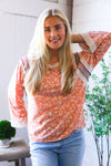 In the Flower Fields Oversized Floral Top