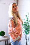 In the Flower Fields Oversized Floral Top