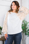 Spots and Stripe Cuffed Long Sleeve