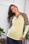 Stripes for Days Vintage Floral Raglan