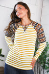 Stripes for Days Vintage Floral Raglan