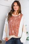 Striped and in Bloom Oversized Top