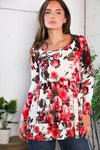 Berry Bloom Babydoll Top