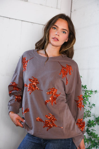 Sequins and Spells Spooky Pullover