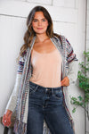 Fireside Fringe Multi Color Cardigan