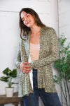Prowl Around Peplum Open Cardigan
