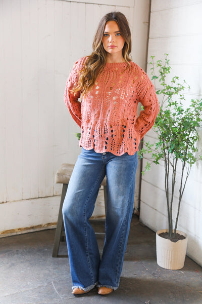 Sunset Stitches Crochet Pullover