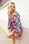 Beautiful You Floral Smocked Square Neck Ruffle Frill Dress