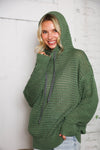 The Chill Knit Olive Pullover Hoodie