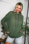 The Chill Knit Olive Pullover Hoodie