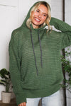 The Chill Knit Olive Pullover Hoodie