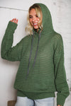 The Chill Knit Olive Pullover Hoodie