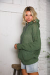 The Chill Knit Olive Pullover Hoodie