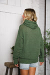 The Chill Knit Olive Pullover Hoodie