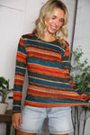 Canyon Glow Stripe Hacci Top