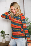 Canyon Glow Stripe Hacci Top