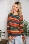 Canyon Glow Stripe Hacci Top