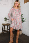 Sweet & Spotted Rose Babydoll Tunic Dress